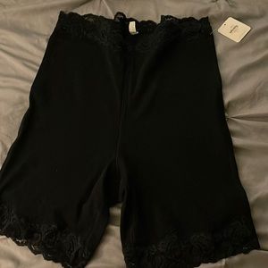 Free people shorts lace trim